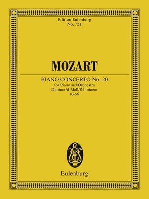 cover image of Piano Concerto No. 20 D minor